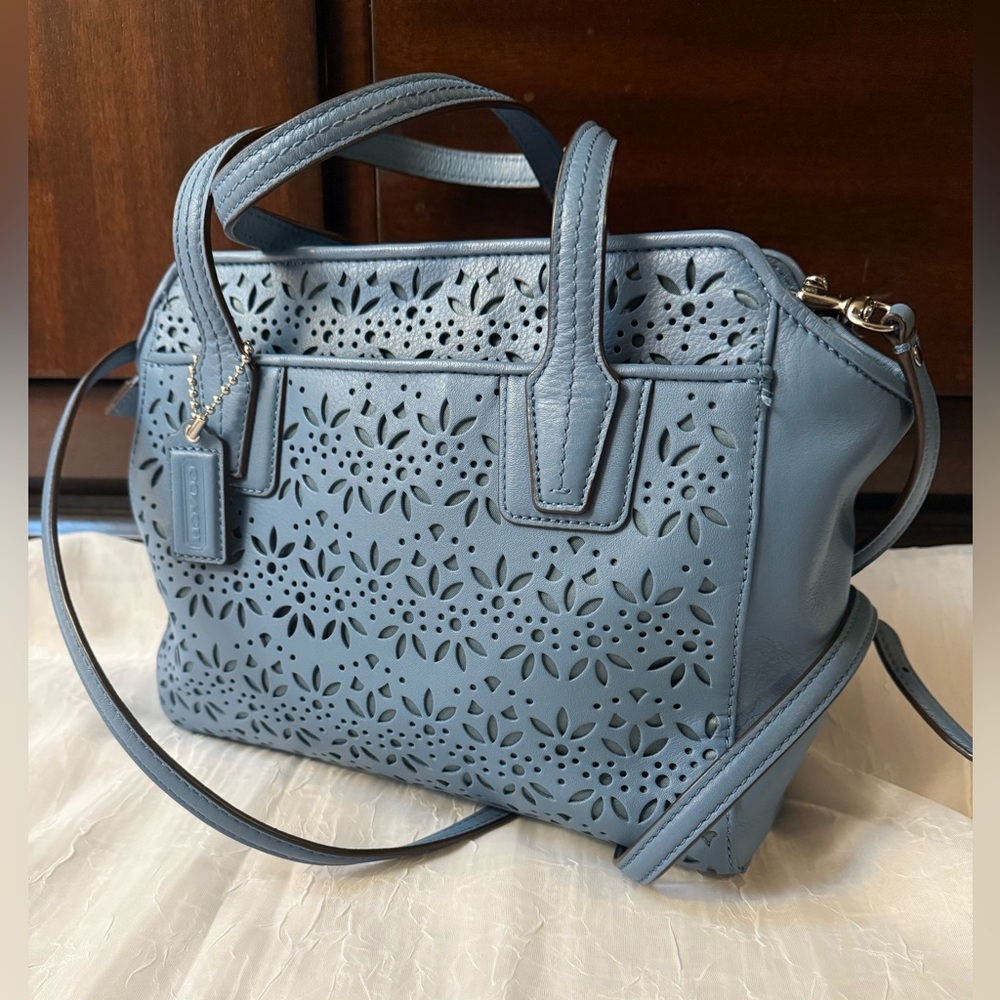 Coach Taylor Eyelet Leather Mini Tote Crossbody F28081